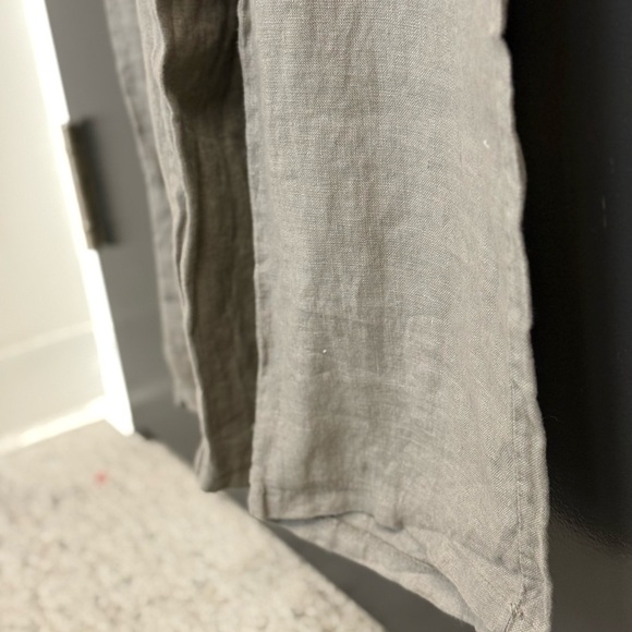 Pistache M MINT/NEW linen (100 percent linen) Wide Leg Jumpsuit with Relaxed Fit - Picture 8 of 15